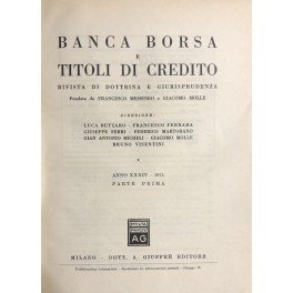 Banca borsa e titoli di credito. Rivista di Dottrina e …