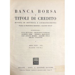 Banca borsa e titoli di credito. Rivista di Dottrina e …