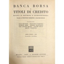 Banca borsa e titoli di credito. Rivista di Dottrina e …