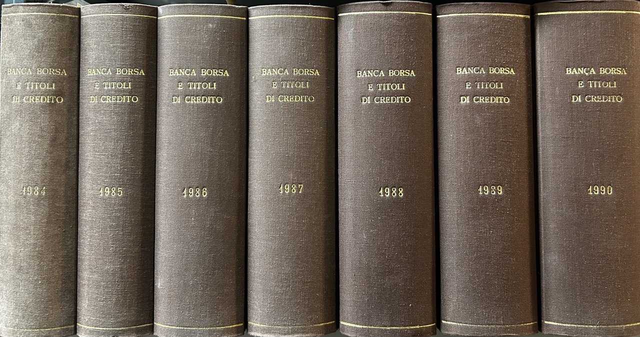 Banca borsa e titoli di credito. Rivista di Dottrina e … | Immagine principale