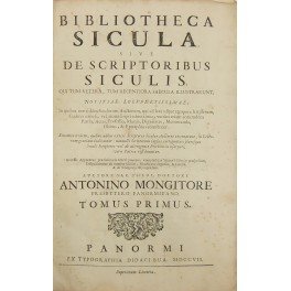 Bibliotheca sicula sive de scriptoribus siculis qui tum vetera, tum …