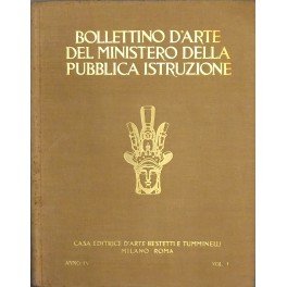 Bollettino d'arte del Ministero della Pubblica Istruzione. Rivista dei Musei …