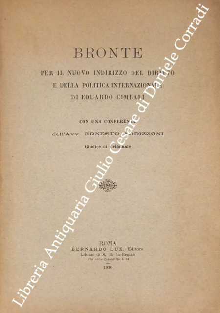 Bronte per il nuovo indirizzo del diritto e della politica … | Immagine Gallery 2