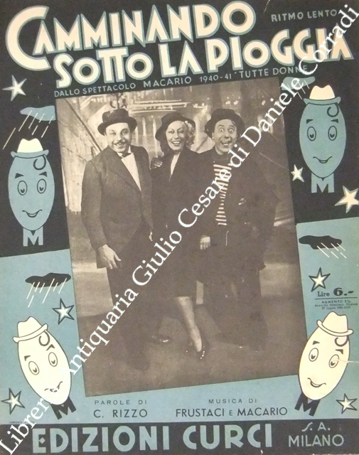 Camminando sotto la pioggia. Dallo spettacolo Macario 1940-41 "Tutte donne" | Immagine Gallery 2