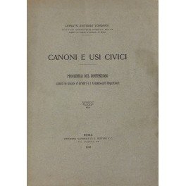 Canoni e usi civici. Procedura del contenzioso avanti le Giunte …