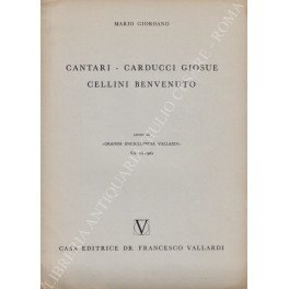 Cantari - Carducci Giosue - Cellini Benvenuto