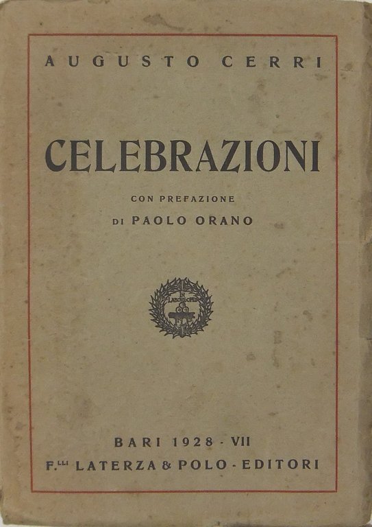 Celebrazioni. Con prefazione di Paolo Orano | Immagine Gallery 2