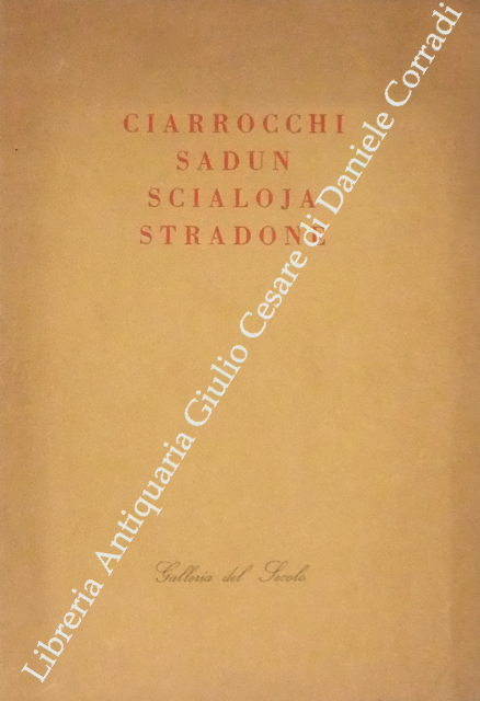 Ciarrocchi, Sadun, Scialoja, Stradone | Immagine Gallery 2