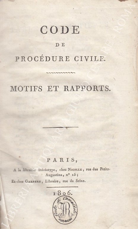 Code de procedure civile. Motifs et rapports | Immagine Gallery 2