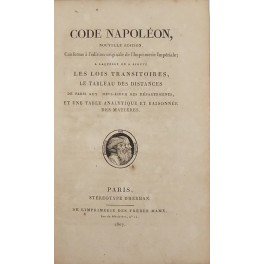 Code Napoleon nouvelle edition conforme a l'edition originale de l'Imprimerie …