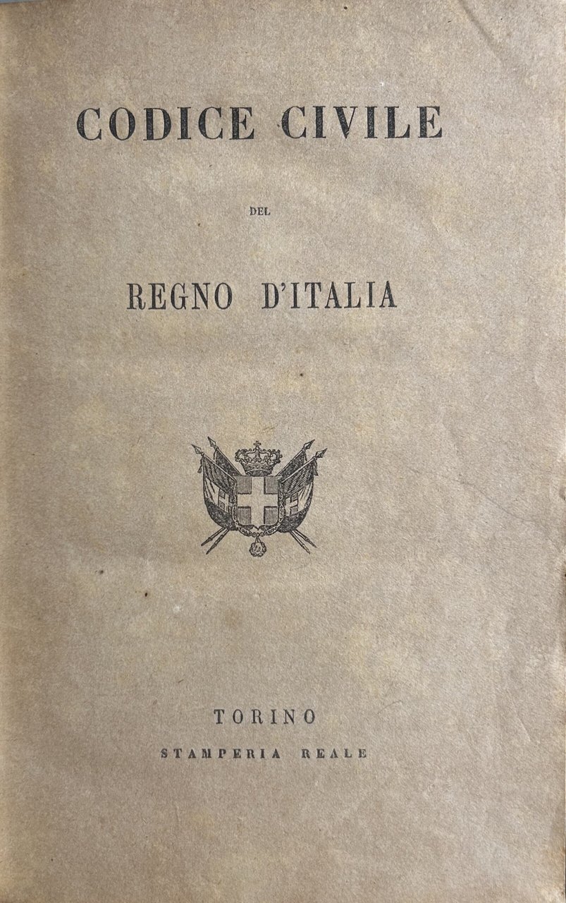 Codice civile del Regno d'Italia. UNITO A: Indice alfabetico ed … | Immagine principale