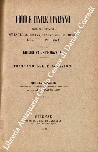 Codice civile italiano commentato con la legge romana, le sentenze … | Immagine Gallery 2