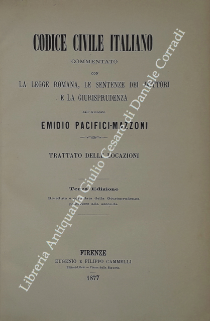 Codice civile italiano commentato con la legge romana, le sentenze … | Immagine Gallery 2