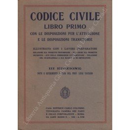 Codice civile. Libro primo. Con le Disposizioni per l'attuazione e … | Immagine principale
