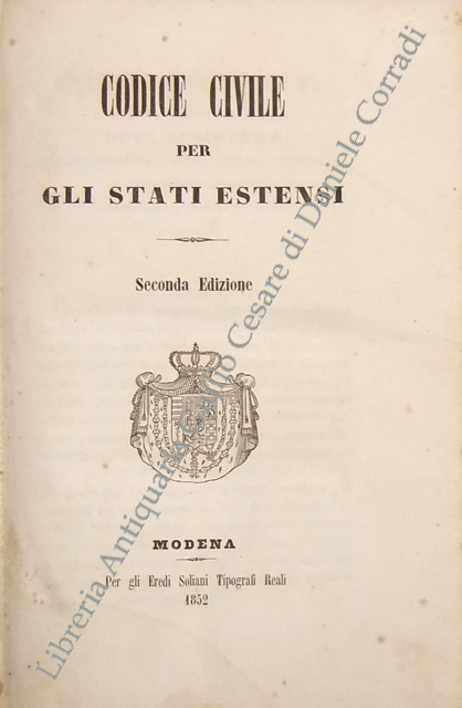 Codice civile per gli Stati Estensi | Immagine Gallery 2