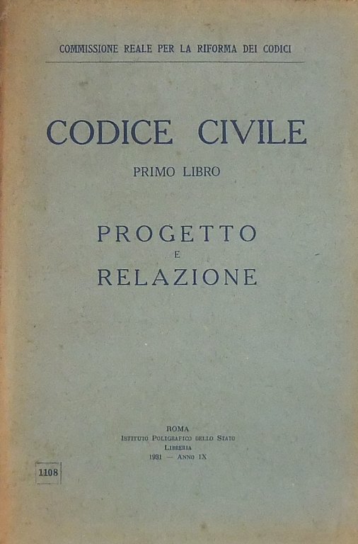 Codice civile. Primo Libro. Progetto e relazione | Immagine Gallery 2