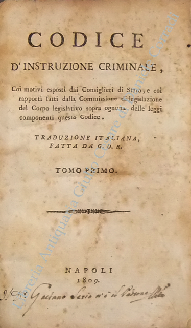 Codice d'instruzione criminale coi motivi esposti dai Consiglieri di Stato … | Immagine Gallery 2