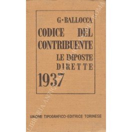 Codice del contribuente. Le imposte dirette