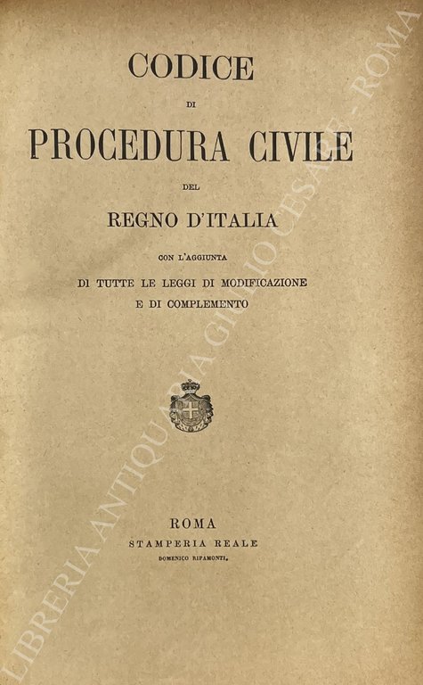 Codice di procedura civile del Regno d'Italia con l'aggiunta di … | Immagine Gallery 2