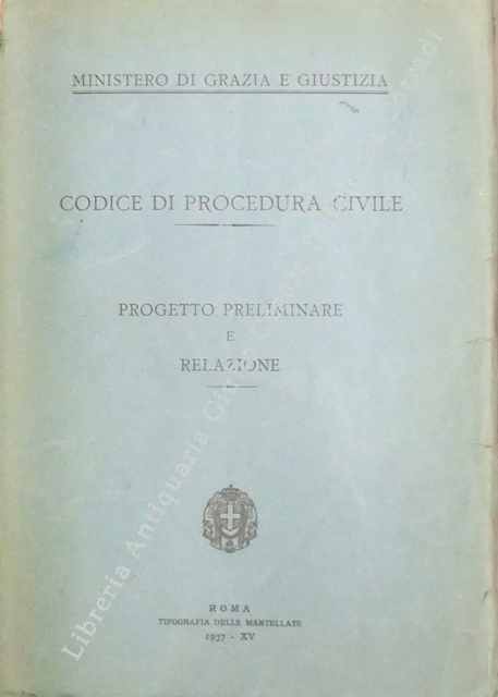 Codice di Procedura Civile. Progetto preliminare e relazione | Immagine Gallery 2