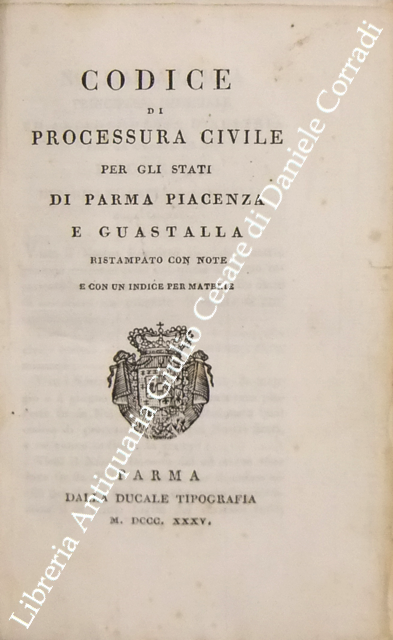 Codice di processura civile per gli Stati di Parma, Piacenza … | Immagine Gallery 2