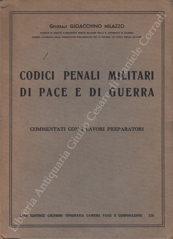 Codici penali militari di pace di guerra. Commentati con i … | Immagine Gallery 2