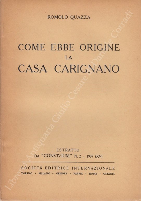 Come ebbe origine la casa Carignano | Immagine Gallery 2