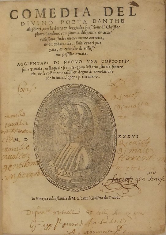 Comedia del divino poeta Danthe Alighieri con la dotta & … | Immagine Gallery 2