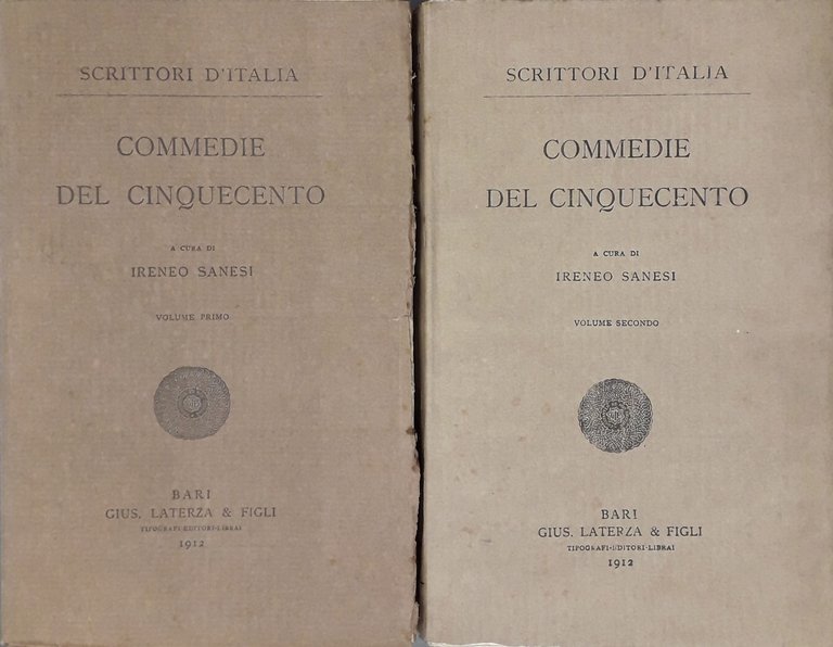 Commedie del Cinquecento. A cura di Ireneo Sanesi | Immagine Gallery 2