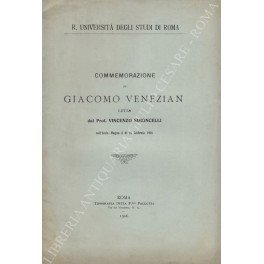 Commemorazione di Giacomo Venezian letta dal Prof. Vincenzo Simoncelli nell'Aula … | Immagine principale