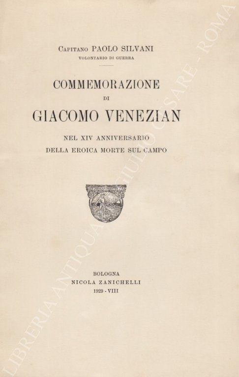 Commemorazione di Giacomo Venezian nel XIV anniversario della eroica morte … | Immagine Gallery 2