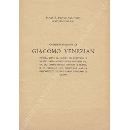 Commemorazione di Giacomo Venezian tenuta sotto gli auspici del Comitato …