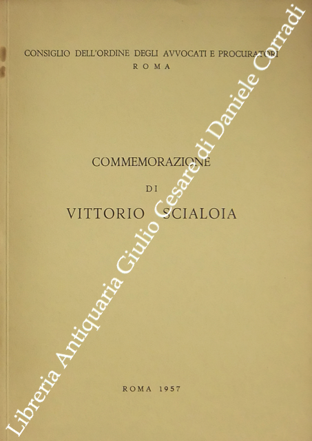 Commemorazione di Vittorio Scialoja tenuta nell'Aula degli Avvocati e Procuratori … | Immagine Gallery 2