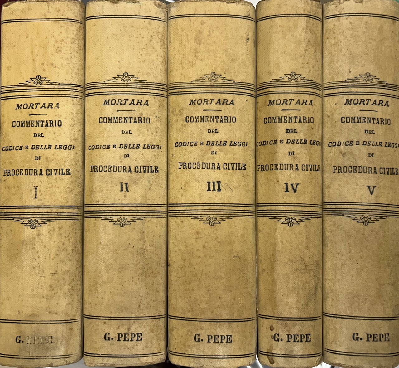 Commentario del Codice e delle Leggi di Procedura Civile. Vol. … | Immagine principale