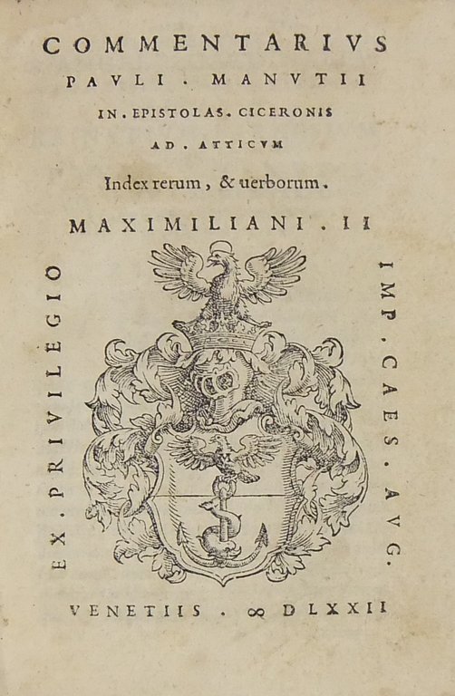 Commentarius Pauli Manutij in epistolas Ciceronis ad atticum. Index rerum, … | Immagine Gallery 2
