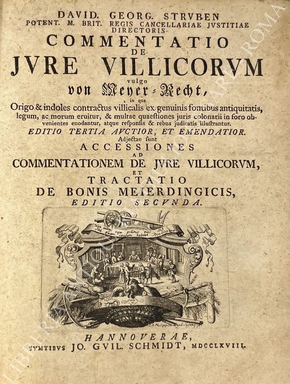 Commentatio de Jure Villicorum vulgo Von Meyer Recht, in qua … | Immagine Gallery 2