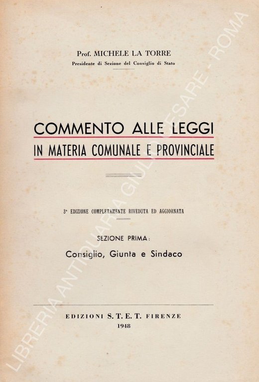 Commento alle leggi in materia comunale e provinciale | Immagine Gallery 2