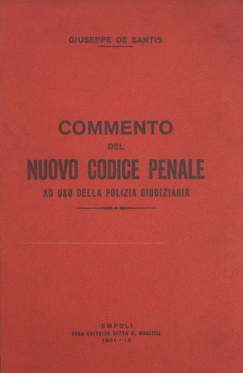 Commento del nuovo Codice Penale ad uso della polizia giudiziaria | Immagine Gallery 2