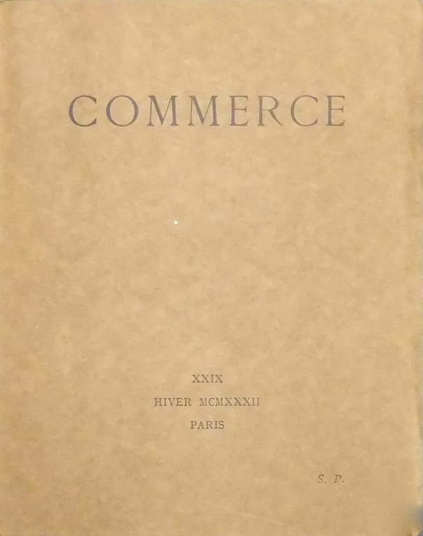 Commerce. Cahiers trimestriels publies par les soins de Paul Valery, … | Immagine Gallery 2