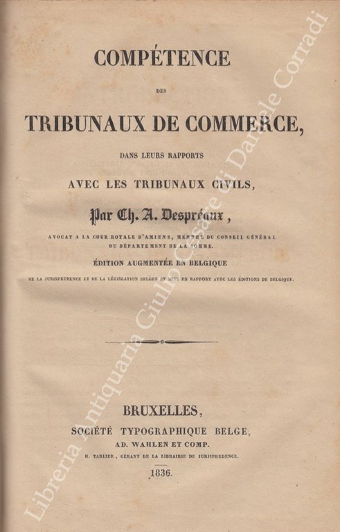 Competence des tribunaux de commerce, dans leurs rapports avec les … | Immagine Gallery 2