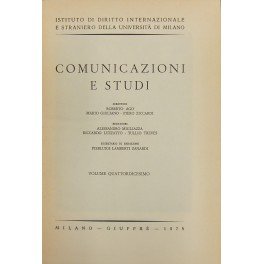 Comunicazioni e studi. Direttori Roberto Ago, Mario Giuliano, Piero Ziccardi. …