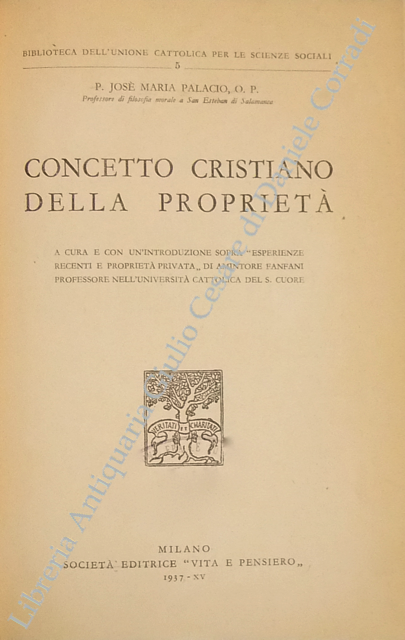 Concetto cristiano della proprietà. A cura e con introduzione sopra … | Immagine Gallery 2