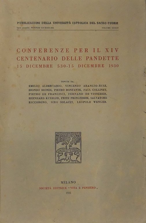 Conferenze per il XIV Centenario delle Pandette. 15 dicembre 530 … | Immagine Gallery 2