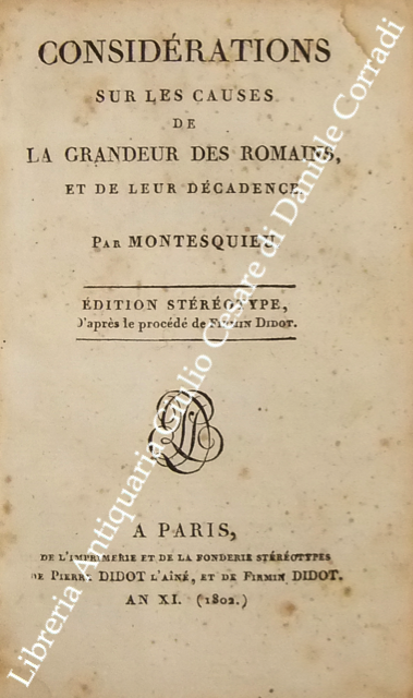 Considerations sur les causes de la grandeur des Romains, et … | Immagine Gallery 2
