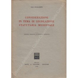 Considerazioni in tema di legislazione statutaria medievale | Immagine principale