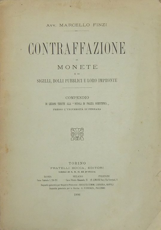 Contraffazione di monete e di sigilli, bolli pubblici e loro … | Immagine Gallery 2