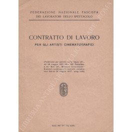 Contratto di lavoro per gli artisti cinematografici