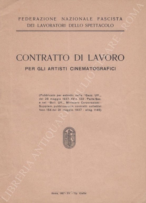 Contratto di lavoro per gli artisti cinematografici | Immagine Gallery 2