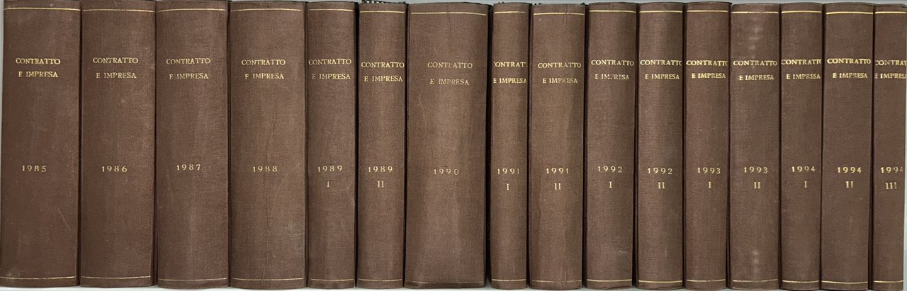 Contratto e Impresa. Dialoghi con la giurisprudenza civile e commerciale … | Immagine principale
