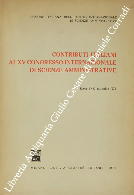 Contributi italiani al XV congresso internazionale di scienze amministrative. Roma, … | Immagine Gallery 2